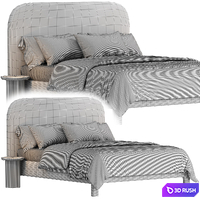 Isabella Bed 3D Model Vray, Corona