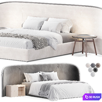 Cazarina Ferrol Bed 3D Model