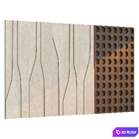 3D Wall Panel 01 3D Model Vray, Corona