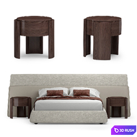 Luzaro Factory Bed 3D Model Vray
