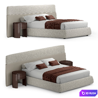Luzaro Factory Bed 3D Model Vray