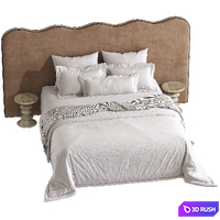 Double bed No. 205. 3D Model Vray, Corona