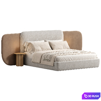Margem Bed by Stylish Club 3D Model Corona