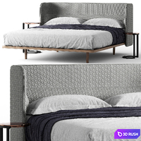Nau Aran Bed 3D Model Vray
