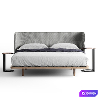 Nau Aran Bed 3D Model Vray