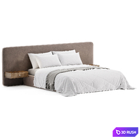 Finn prices Modern bed 3D Model Corona