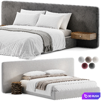 Finn prices Modern bed 3D Model Corona