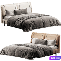 Nara Bed 3D Model Corona