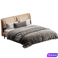 Nara Bed 3D Model Corona