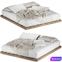 Bed linen 3D Model Corona