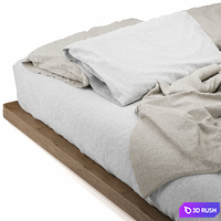 Bed linen 3D Model Corona
