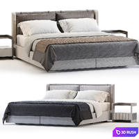 Domkapa Kelsi Bed 3D Model Vray, Corona