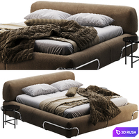 Baxter So Soft Bed 3D Model Corona