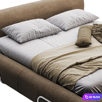 Baxter So Soft Bed 3D Model Corona