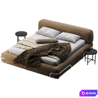 Baxter So Soft Bed 3D Model Corona