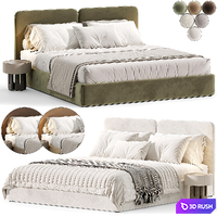 Vilena 180 Bed by Divan 3D Model Corona