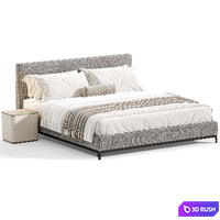 Andersen Bed by Minotti 3D Model Corona