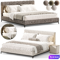 Andersen Bed by Minotti 3D Model Corona