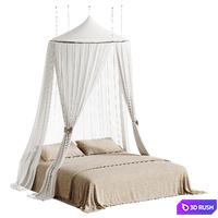 Canopy Bed 3D Model Corona