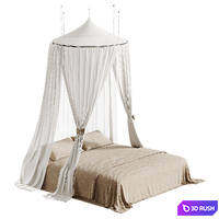 Canopy Bed 3D Model Corona