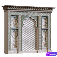 Islamic arabic arch element set 600 3D Model Vray, Corona