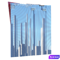 Hilton Grand Vacations Las Vegas Hotel 3D Model Vray