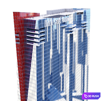 Hilton Grand Vacations Las Vegas Hotel 3D Model Vray