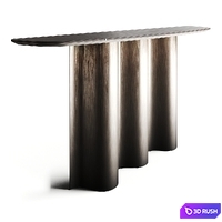 Cattelan NETTUNO Wood Metal Console 3D Model Vray, Corona