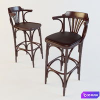 Viennese chair bar 3D Model Vray