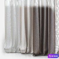 Curtains m04 3D Model Vray
