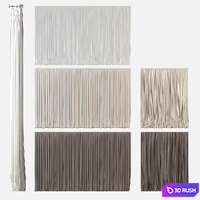 Curtains m04 3D Model Vray