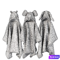 RH / ANIMAL HOODED TOWELS 3D Model Vray