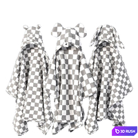 RH / ANIMAL HOODED TOWELS 3D Model Vray