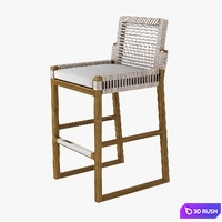 San Martin Barstool by Palecek 3D Model