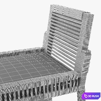 San Martin Barstool by Palecek 3D Model Vray