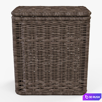 Laundry basket 008 / brown color 3D Model Vray