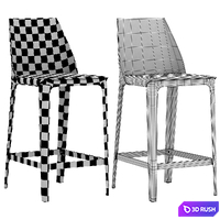 Flexform Stool Isabel 3D Model Vray