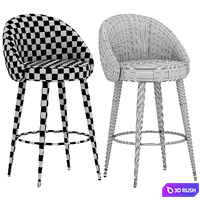 Deephouse Bar Chair Ferrara 3D Model Vray
