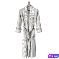 Bathrobe colors 3D Model Vray, Corona
