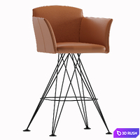 Flaminio Barstool Cattelan Italia 3D Model Corona