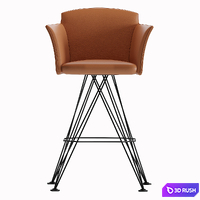 Flaminio Barstool Cattelan Italia 3D Model Corona