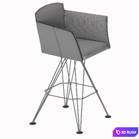 Flaminio Barstool Cattelan Italia 3D Model Corona