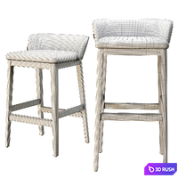 Concord bar stool 529M 529M65 3D Model Vray, Corona