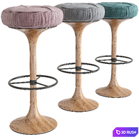Börge Johansson Bar Stools 3D Model Vray