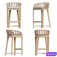AVE Malawi Tub Barstool 3D Model Vray, Corona