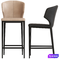 Coco Republic Franco Stool 3D Model Vray, Corona