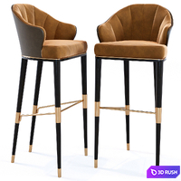 Private Label ELLIS BAR STOOL 3D Model Corona