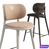 Backrest_Bar 3D Model Corona
