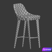 Eden Rock Bar Stool Roche Bobois 3D Model Vray, Corona