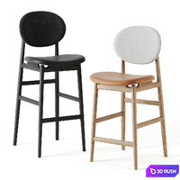 Outline Barstool by Ariake 3D Model Corona